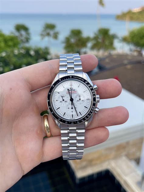 new white dial omega speedmaster|daniel craig speedmaster white dial.